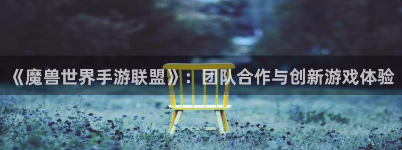 加拿大大神28预测结果：《魔兽世界手游联盟》：团队合作与创新